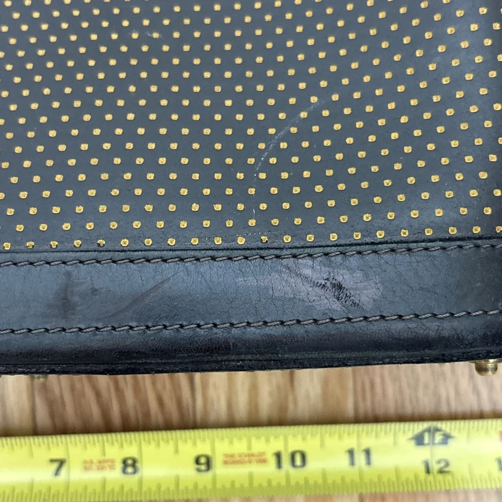 Dooney and Bourke | Black and Gold Women's Bag, Vintage Cabrio Leather Hobo